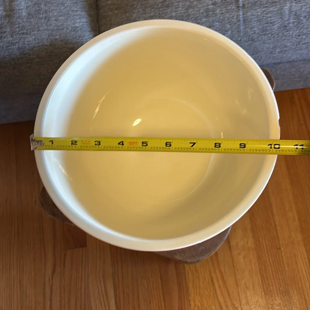 HOMER LAUGHLIN TULIP PATTERNED LARGE BOWL VINTAGE